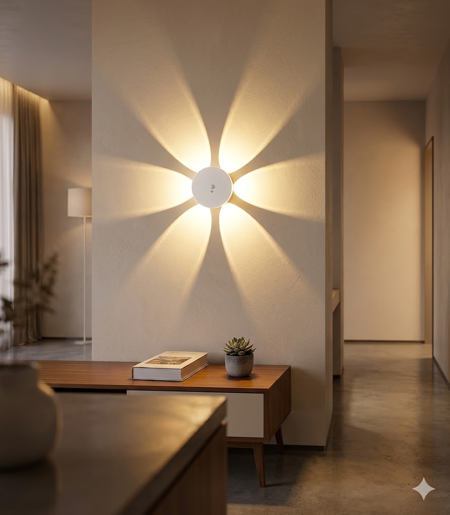 Wireless Motion Sensor Decorative LED Wall Light