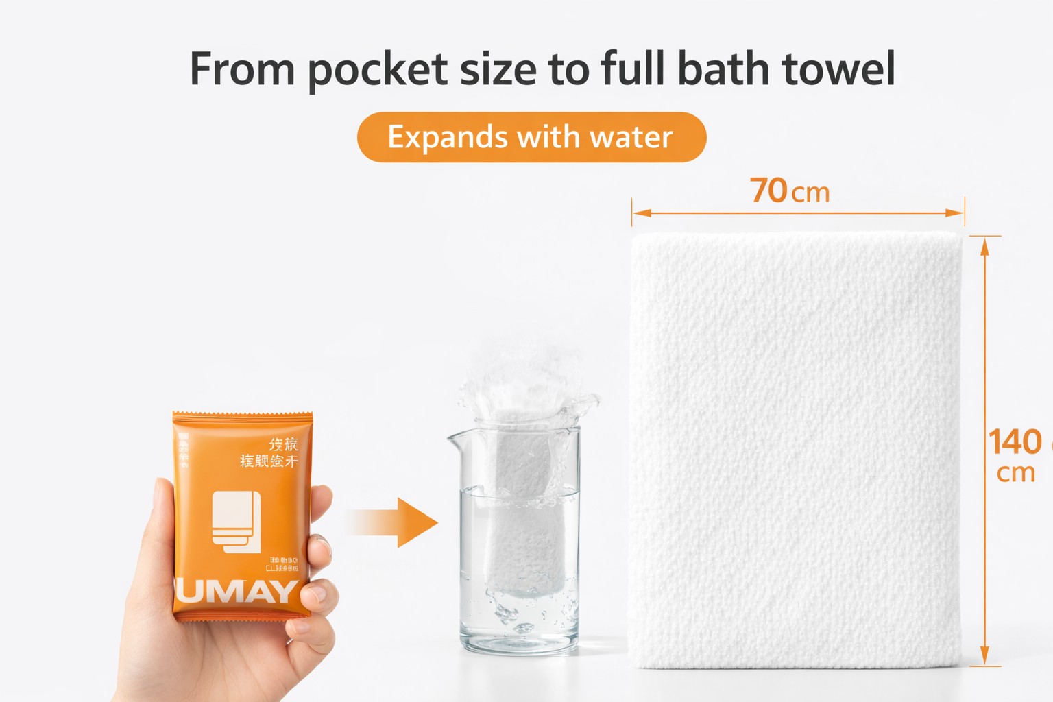 Compressed Travel Cotton Towel